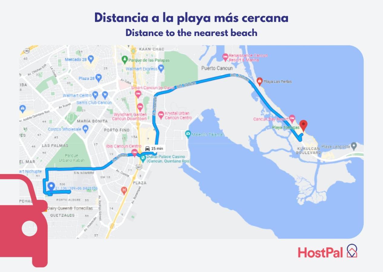 Сasa de vacaciones Hostpal Casa En El Mar Caribe Cancún