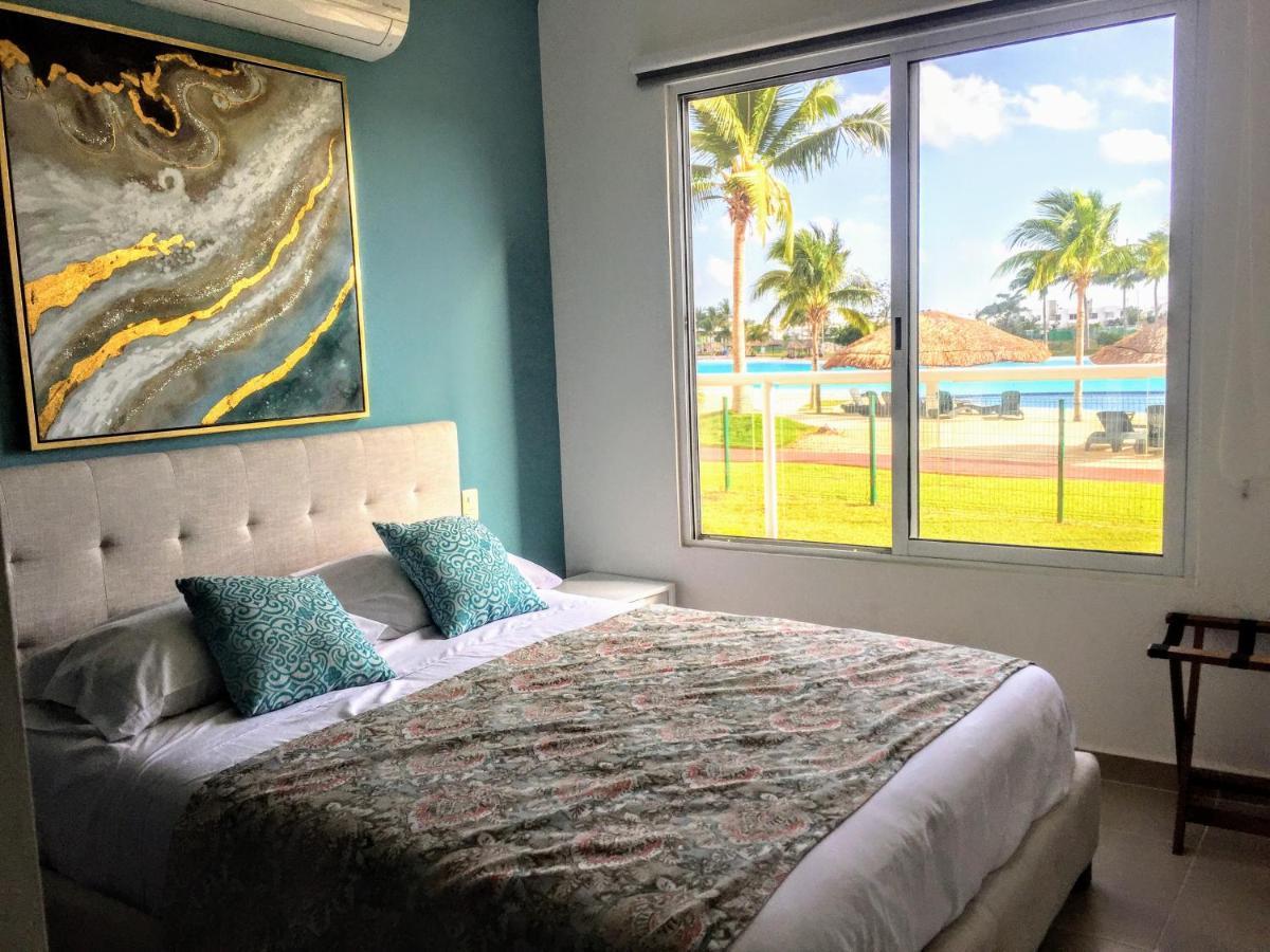 Apartamento Escape Al Caribe Con Vista Impresionante En Pilarita's Dream Lagoons Cancún