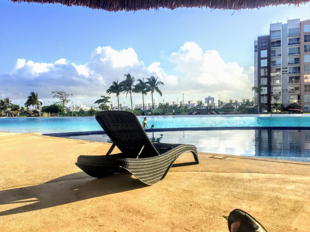 Apartamento Escape Al Caribe Con Vista Impresionante En Pilarita's Dream Lagoons Cancún
