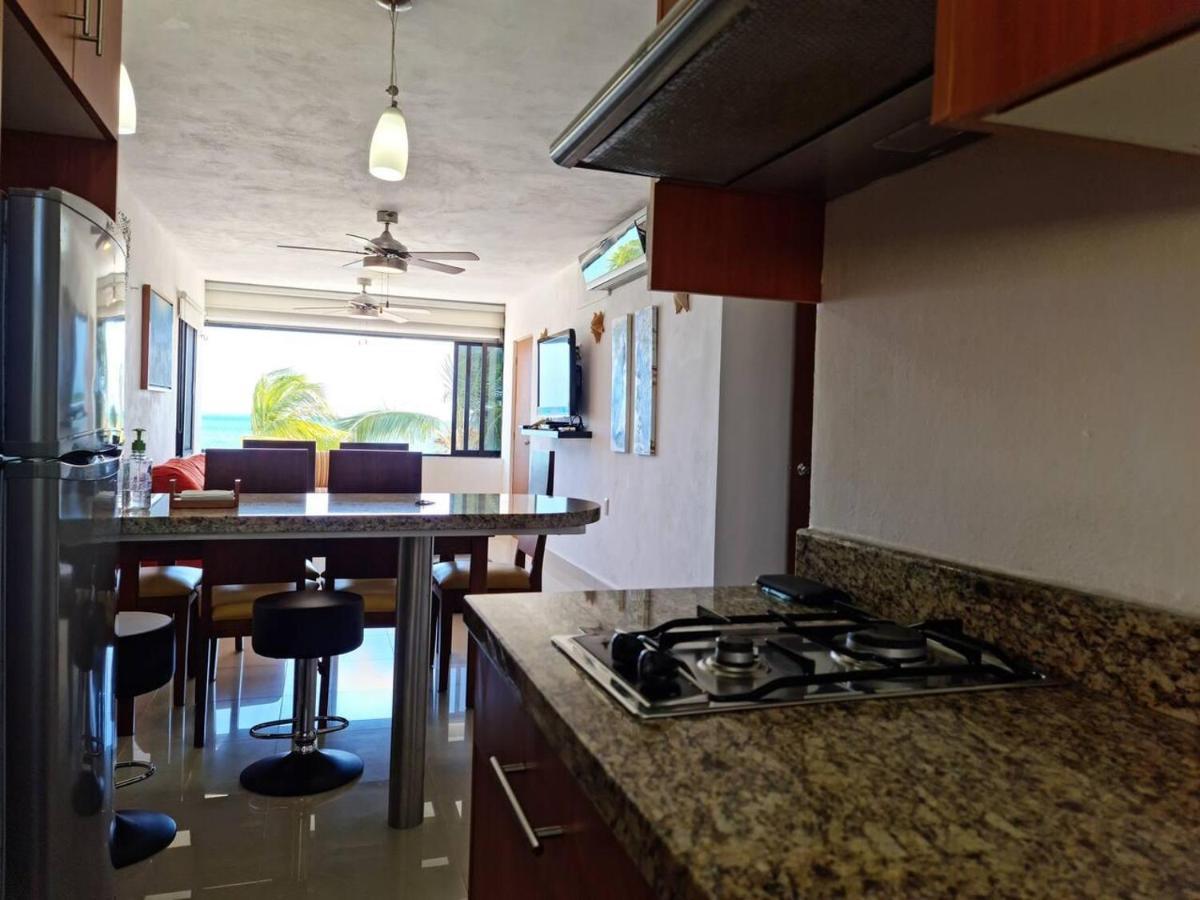 Apartment Sea Front 2br 2bth Condo, Pool, Kayak And Parking Cancun