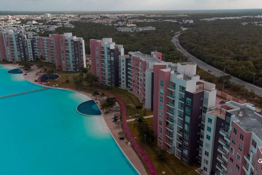 Departamento Moderno Con Vista A La Laguna En Dream Lagoons Apartamento Cancún