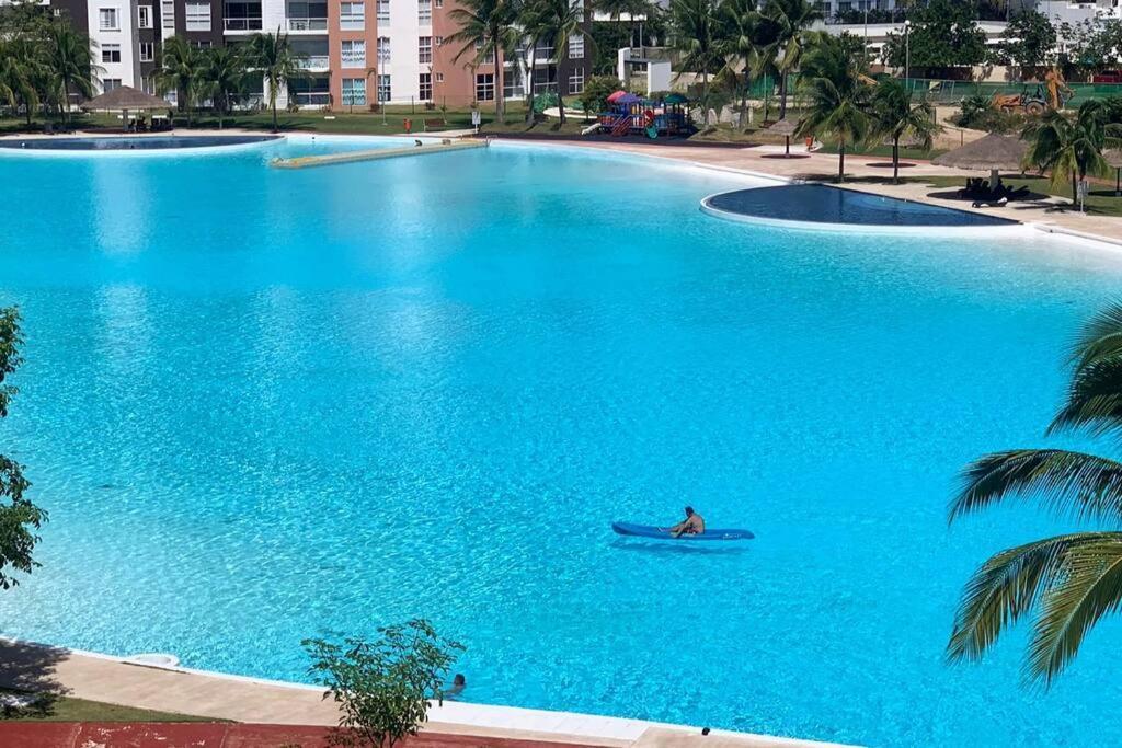 Apartamento Departamento Moderno Con Vista A La Laguna En Dream Lagoons *