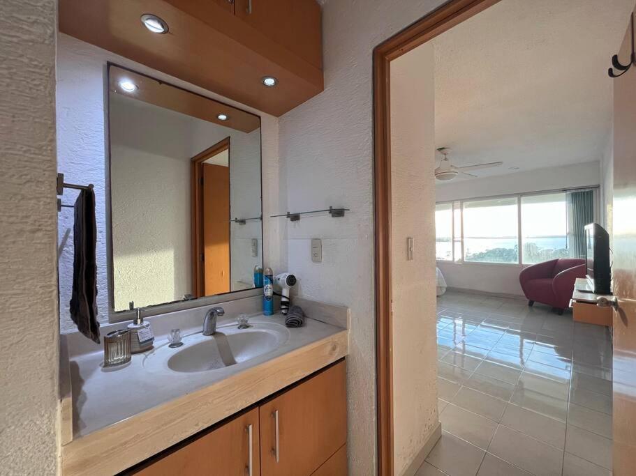 Acogedor Con Vista Al Mar Apartamento Cancún