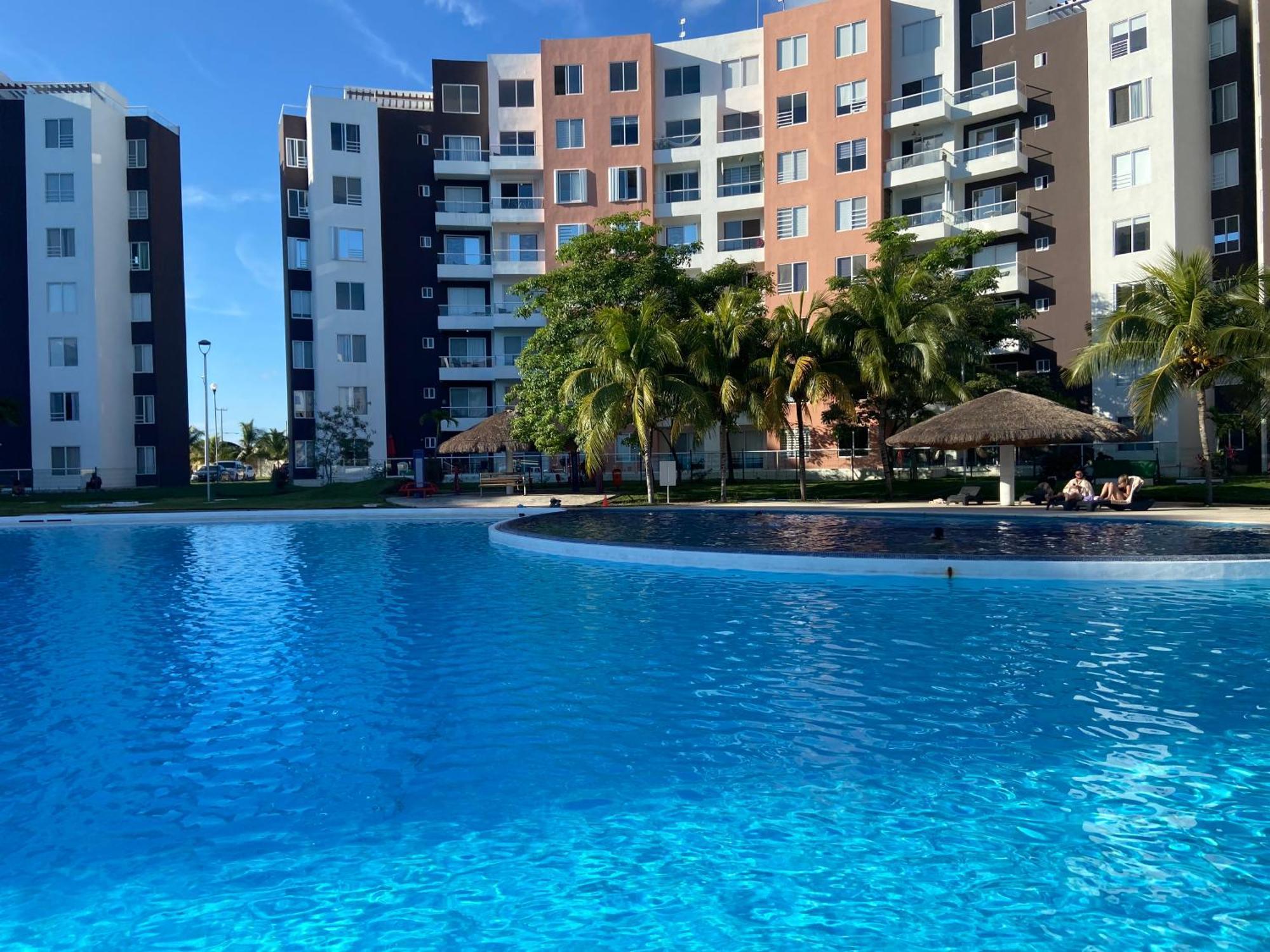 Apartamento Escape Al Caribe Con Vista Impresionante En Pilarita's Dream Lagoons Cancún