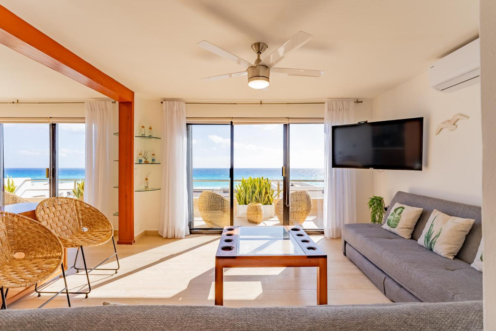 Apartment Amazing Caribbean Ocean View At Marlin In Cancun