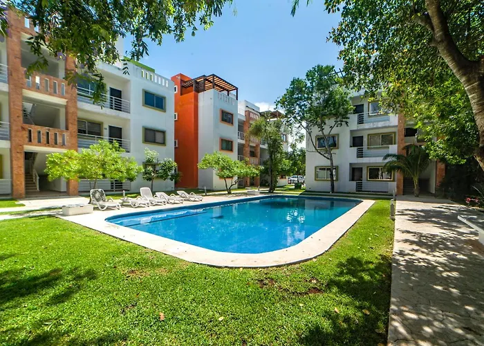 Cancun Airport Condo Hotel Apartment With Pool And Security