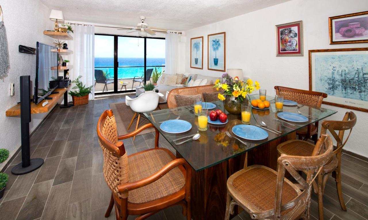 Cozy Ocean Front Penthouse At Marlin Beach Apartment Cancun